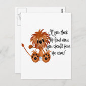 Baby-Löwe hören mich, T-Shirts und Geschenke zu Postkarte (Vorne/Hinten)