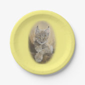 Baby-Luchs-Papier-Teller Pappteller (Vorderseite)