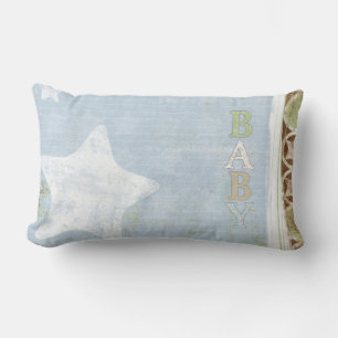 Baby Lumbar Throw Pillow Blue Lendenkissen