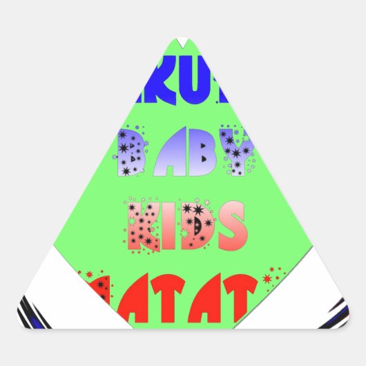 Baby Luminous Hearts Hakuna Matata Baby Kinderdesi Dreieckiger Aufkleber (Vorderseite)