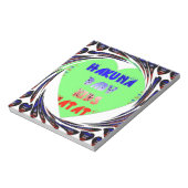 Baby Luminous Hearts Hakuna Matata Baby Kinderdesi Notizblock (Rotiert)