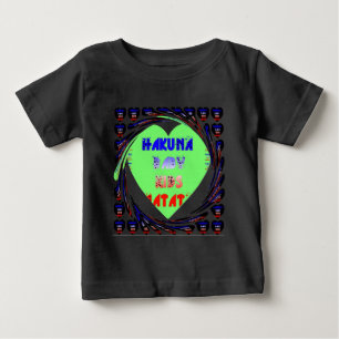 Baby Luminous Hearts Hakuna Matata Baby Kinderdesi T-shirt