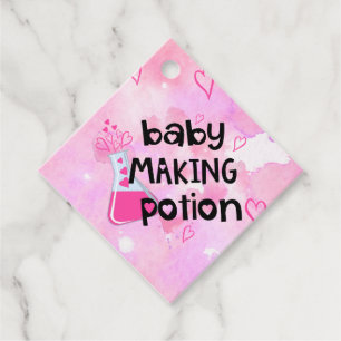 Baby Maaking Pocket Pink Baby Dusche Geschenkanhänger
