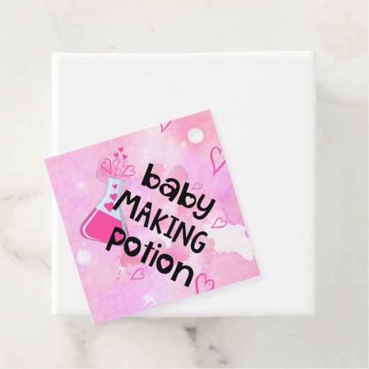 Baby Maaking Pocket Pink Baby Dusche Geschenkanhänger (Beispiel)