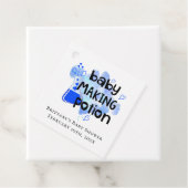 Baby Maaking Potion Blue Hearts Mini Flasche Geschenkanhänger (Beispiel)