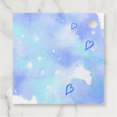 Baby Maaking Potion Blue Hearts Mini Flasche Geschenkanhänger (Rückseite)