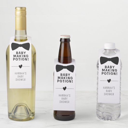 Baby Maaking Potion Flasche Hanger Tags Flaschenanhänger (Beispiel)
