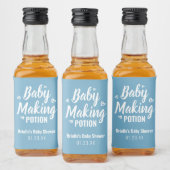 Baby Maaking Potion Funny Dusche Danke Blue Alkoholflaschenetikett (Flaschen)