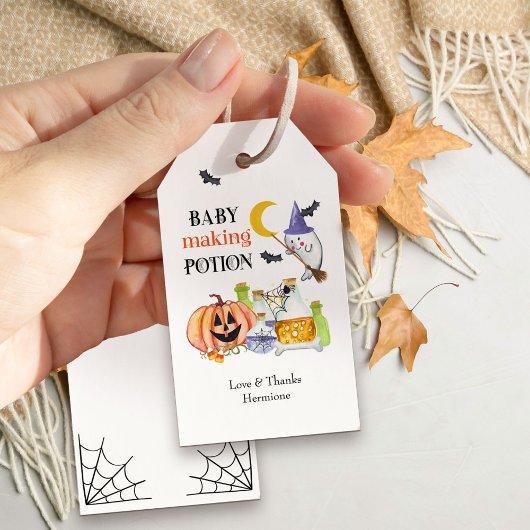 Baby Maaking Potion Halloween Baby Dusche Gefallen Geschenkanhänger