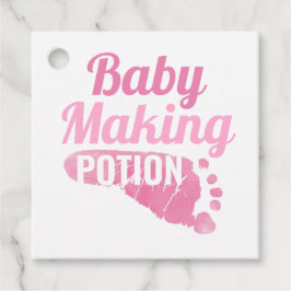 Baby Maaking Potion Pink Footprint Dusche Vielen D Geschenkanhänger