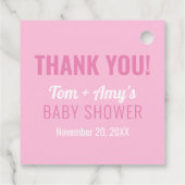 Baby Maaking Potion Pink Footprint Dusche Vielen D Geschenkanhänger (Rückseite)