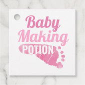 Baby Maaking Potion Pink Footprint Dusche Vielen D Geschenkanhänger (Vorderseite)