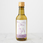 Baby Maaking Potion Rosa Glas Baby Dusche Gefallen Weinetikett (Vorderseite)