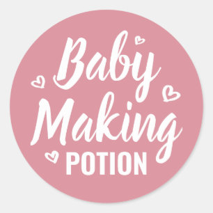 Baby Maaking Potion Schöne Dusche Vielen Dank für  Runder Aufkleber