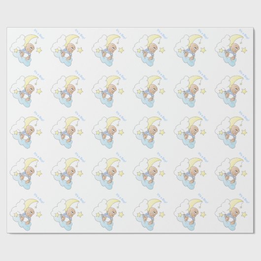 Baby machen einen Wunsch Geschenkpapier (Flach)