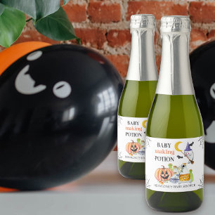Baby-Machendes Zaubertrank Halloween Baby Shower G Schaumweinetikett