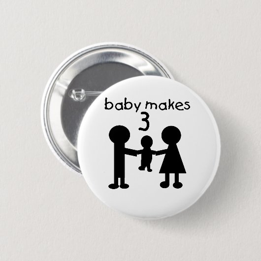 Baby macht 3 button (Vorne & Hinten)