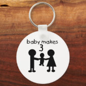 Baby macht 3 schlüsselanhänger (Vorderseite)