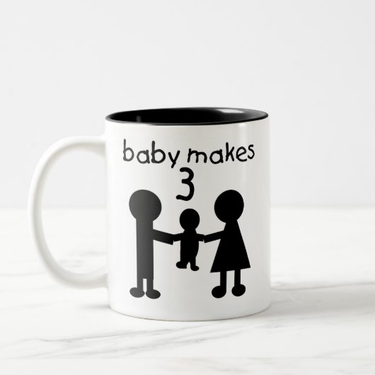 Baby macht 3 zweifarbige tasse (Links)