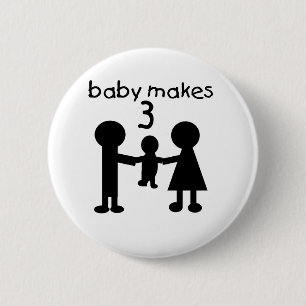 Baby macht drei button