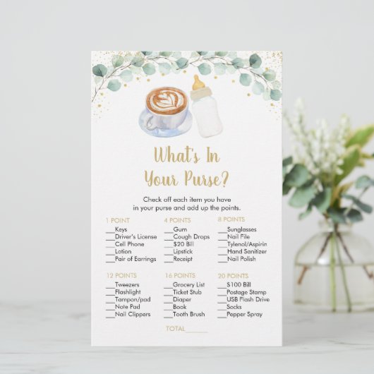 Baby macht Kaffee, was in deinem Handspiel ist (Stehend Vorderseite)