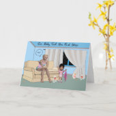 Baby machte den ersten Schritt Karte (Gelbe Blume)