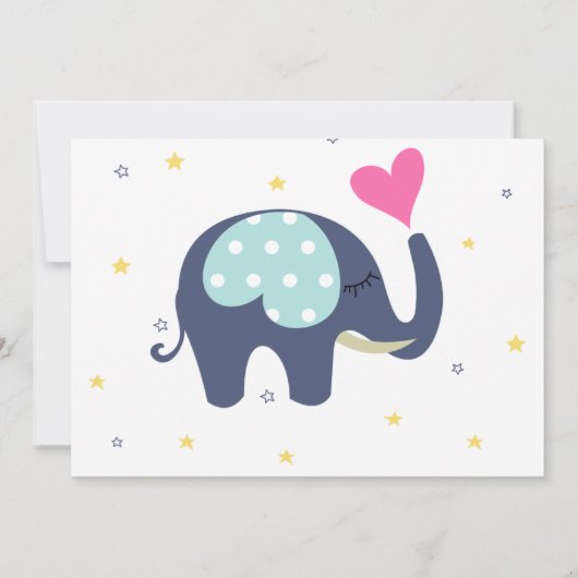 Baby Mädchen Ankündigung (Rückseite)