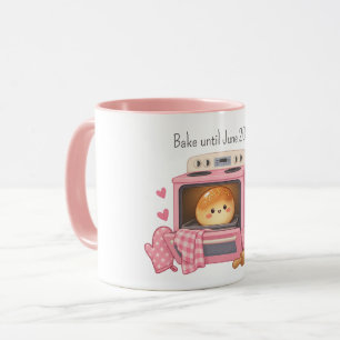 Baby-Mädchen-Ankündigungsgeschenk 'Brötchen im Ofe Tasse
