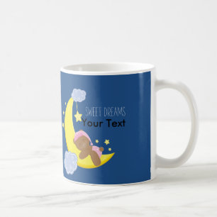 Baby-Mädchen-Bär-Mond-Sterne SÜßE TRÄUME Kaffeetas Kaffeetasse