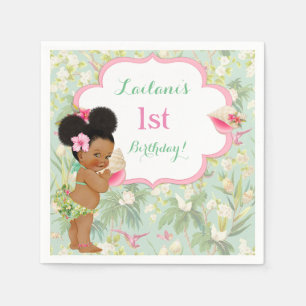 Baby Mädchen Bikini Tropisches Luau Hawaiian Puffs Serviette