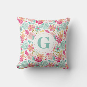 Baby Mädchen Brief Blumenmuster Kinderzimmer Kisse Kissen