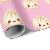 Baby-Mädchen-Dumpfing-Verpackungspapier Geschenkpapier (Rolleneckpunkt)