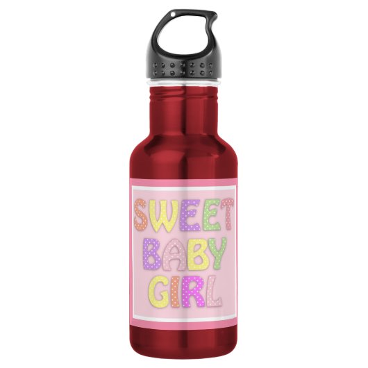 Baby Mädchen Edelstahlflasche (Vorderseite)