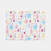 Baby Mädchen Fleecedecke (Vorderseite (Horizontal))