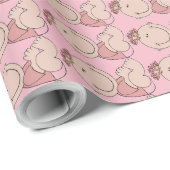 Baby Mädchen Geschenkpapier (Rolleneckpunkt)