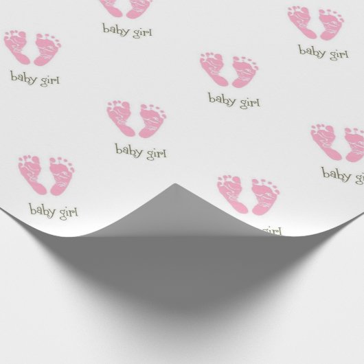 Baby Mädchen Geschenkpapier (Ecke)