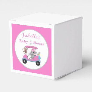 Baby-Mädchen-Golf-Elefant & Affe-Dusche  Geschenkschachtel