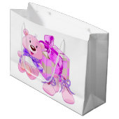 Baby Mädchen Große Geschenktüte (Vorderseite Schrägansicht)