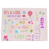 Baby Mädchen Große Geschenktüte (Vorderseite)