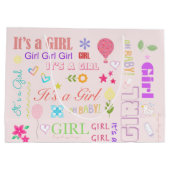 Baby Mädchen Große Geschenktüte (Rückseite)