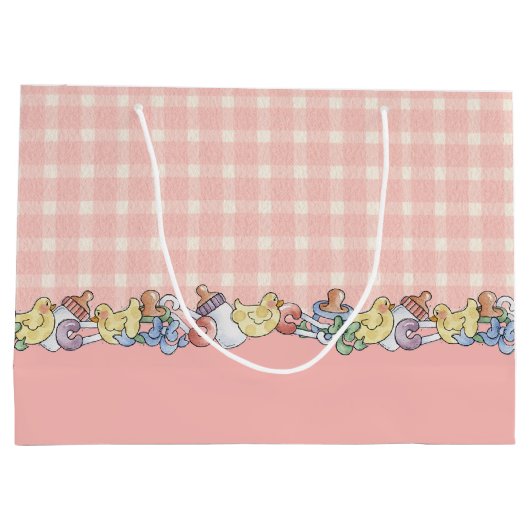 Baby Mädchen Große Geschenktüte (Rückseite)