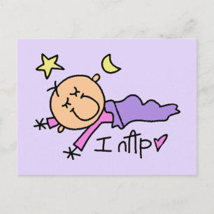 Baby Mädchen Ich Schlafe T-Shirts und Geschenke Postkarte
