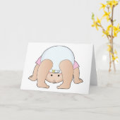 Baby Mädchen Karte (Gelbe Blume)