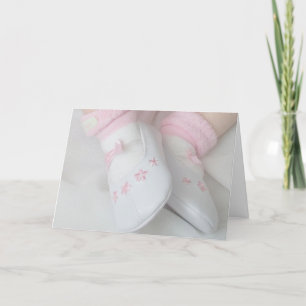 Baby Mädchen Karte