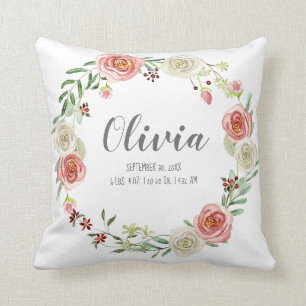 Baby-Mädchen-Kinderzimmer-Geburts-Notfall erröten Kissen