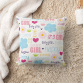 Baby Mädchen Kissen (Decke)
