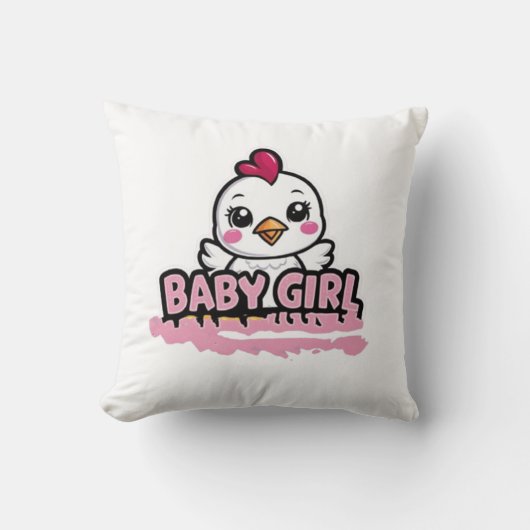 Baby Mädchen Kissen (Vorderseite)