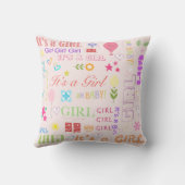 Baby Mädchen Kissen (Rückseite)