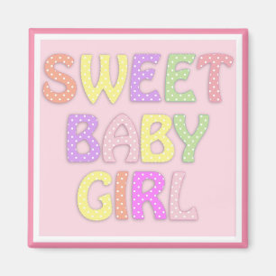 Baby Mädchen Magnet