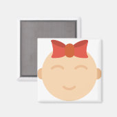 baby mädchen magnet (Vorderseite/Rückseite)